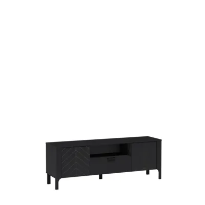 ТВ шкаф MALUMI MM-5 160 черно – снимка 1