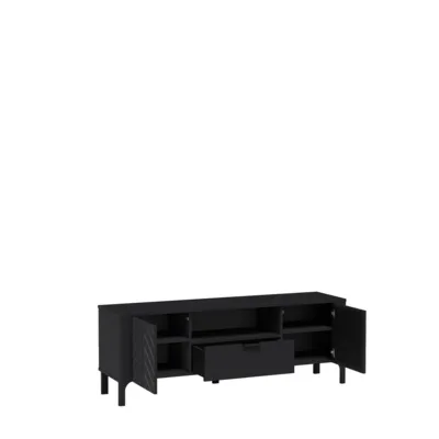 ТВ шкаф MALUMI MM-5 160 черно – снимка 2