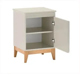 Нощно шкафче WINDSOR W-11 кашмир/натурален дъб – снимка 4