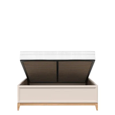 Легло 160 с механизъм WINDSOR W-16 кашмир/натурален дъб – снимка 4