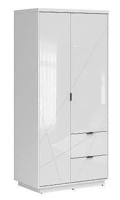 Гардероб FORN SZF2D2S корпус и фронт бял лак – снимка 1