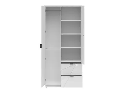 Гардероб FORN SZF2D2S корпус и фронт бял лак – снимка 3