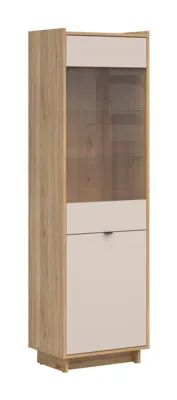 Витрина DALVA REG1D1W/200 дъб маувела/кашмир – снимка 1