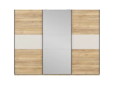 Гардероб GLAMOUR SZF/270/210/3M кашмир/дъб маувела – снимка 2