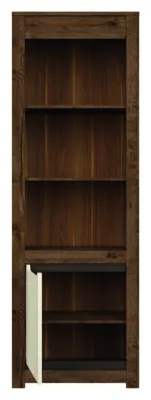 Шкаф RUSO REG1D корпус дъб април/фронт перлен лак – снимка 2