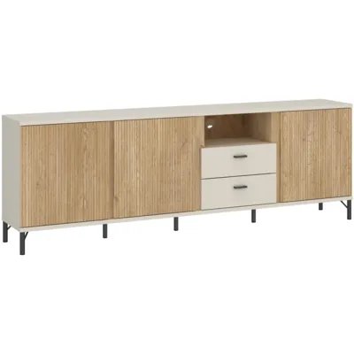MOSANO LUSF102 ТВ шкаф дъб кремона/кашмир – снимка 1