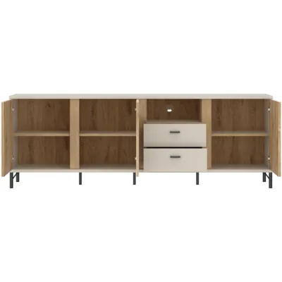 MOSANO LUSF102 ТВ шкаф дъб кремона/кашмир – снимка 4