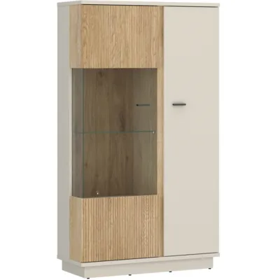 MOSANO LUSV102 L/P витрина дъб кремона/кашмир – снимка 1
