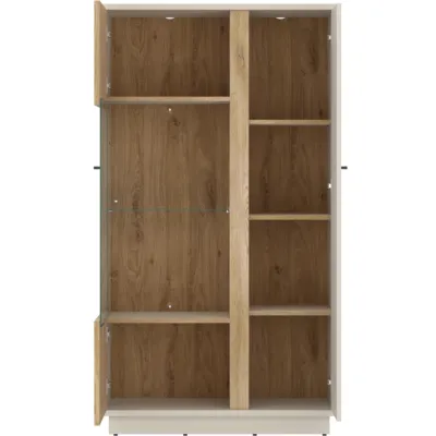 MOSANO LUSV102 L/P витрина дъб кремона/кашмир – снимка 3