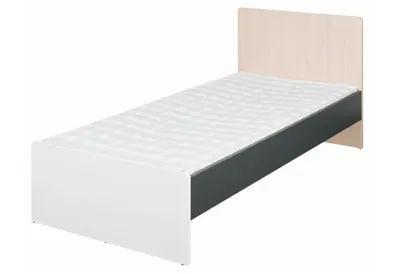 Легло с подматрачна рамка ALEX 90/200 графит/дъб сонома – снимка 4