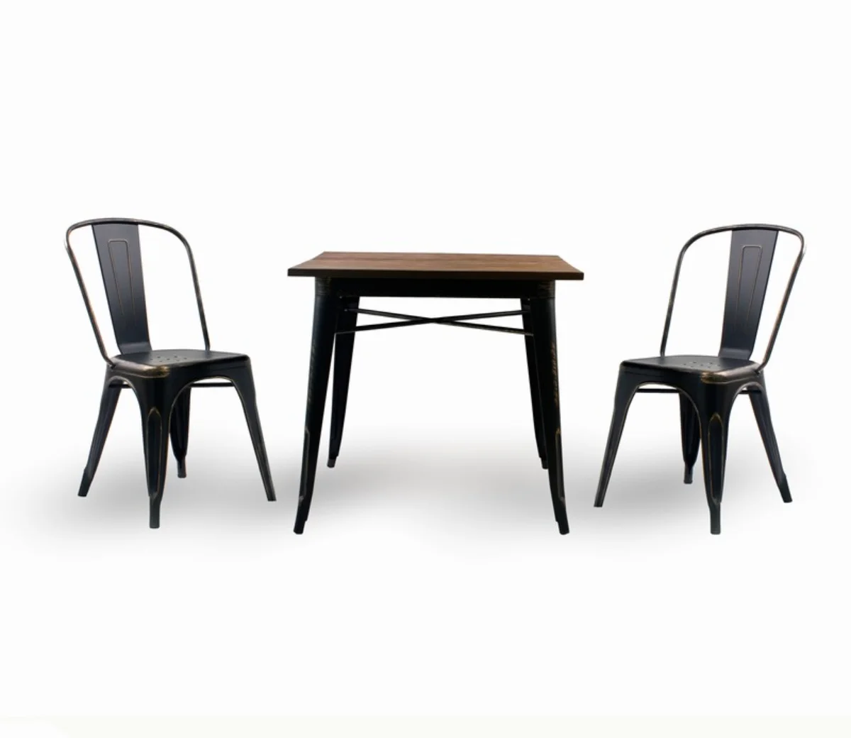 Трапезна маса KUBO wood antic черен